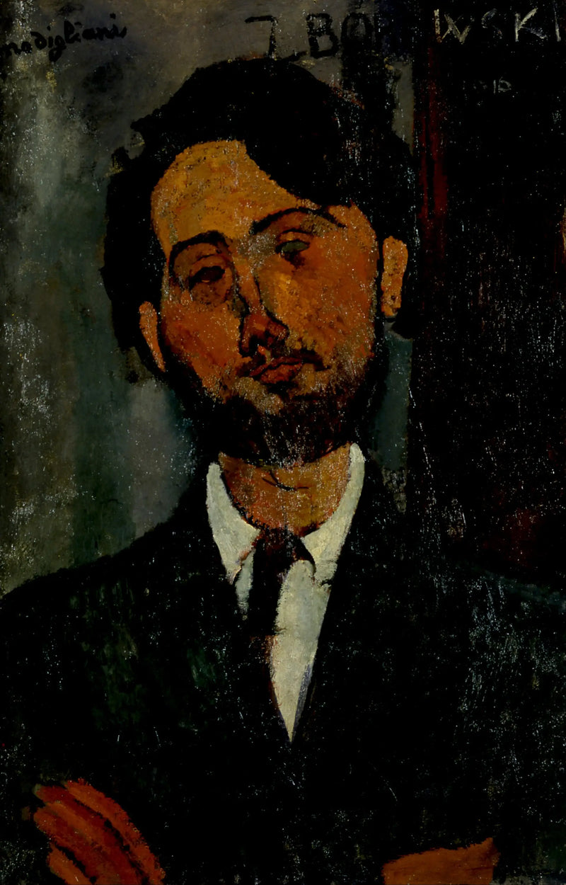 Portrét Léopolda Zborowského - Amedeo Modigliani
