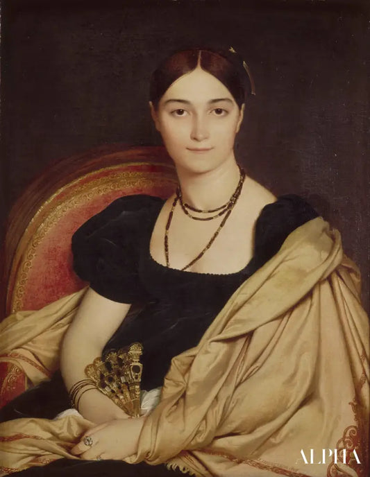 Portrait de Madame Duvaucey - Jean-Auguste-Dominique Ingres - Reproductions de tableaux et peintures haut de gamme