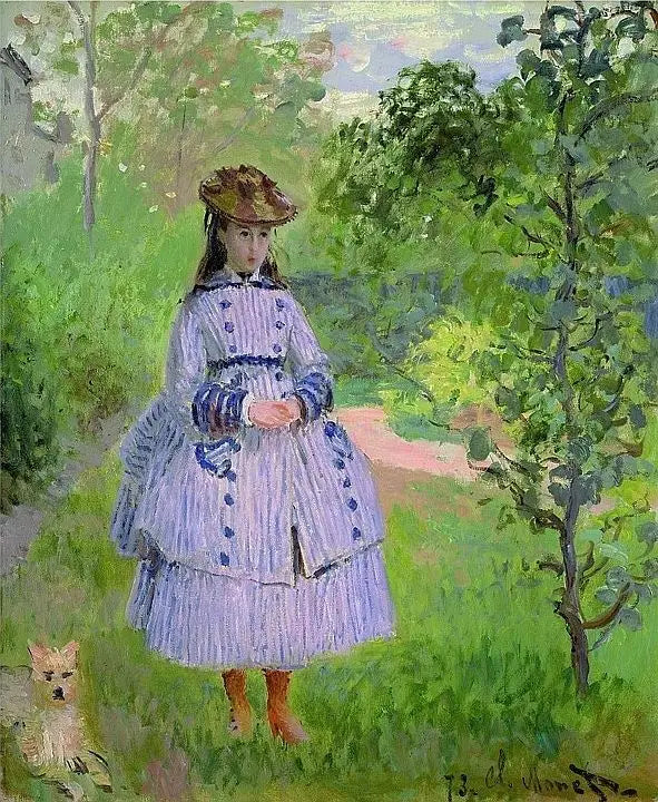 Portrét slečny Bonnetové - Claude Monet