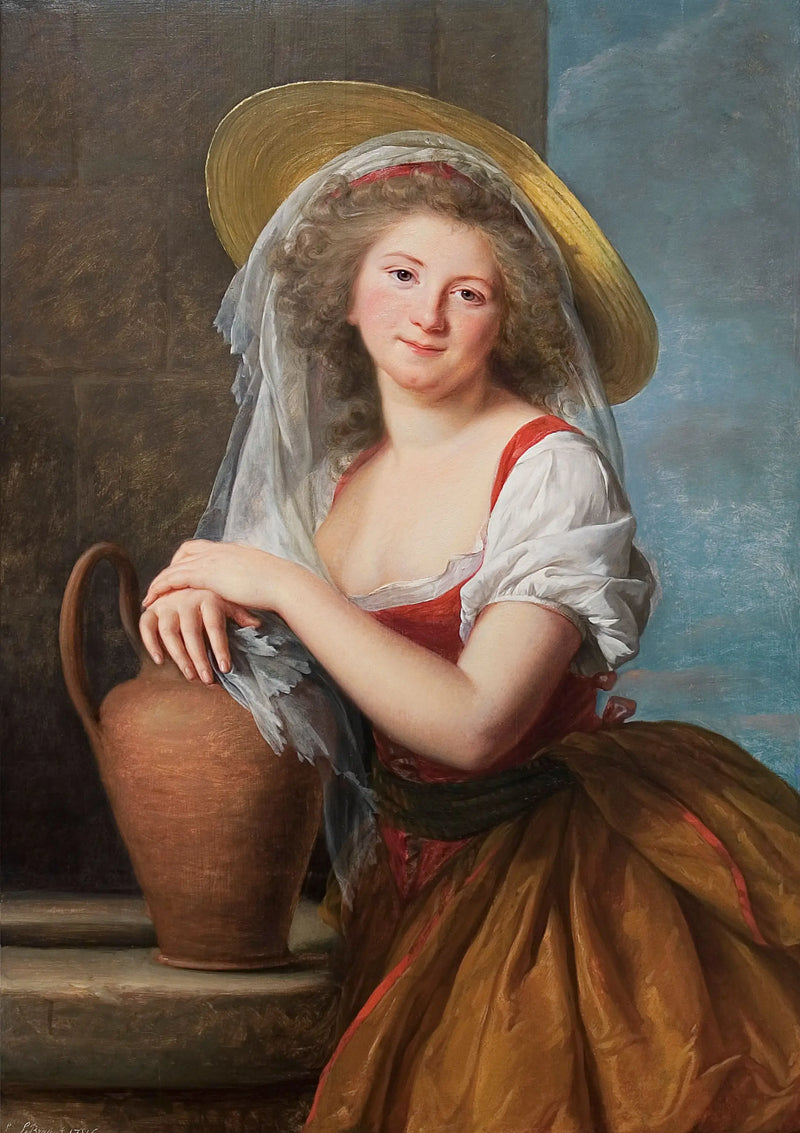 Portrét Marguerite Baudard de Saint James, markýzy de Puységur, v mlékařce - Élisabeth Vigée Le Brun