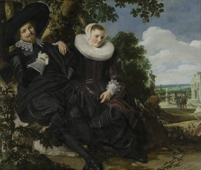 Pravděpodobný svatební portrét Isaaca Massa a Beatrix van der Laen - Frans Hals