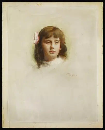 Portrét Marie-Charlotte Madier-Trélat dítě - Léon Bonnat