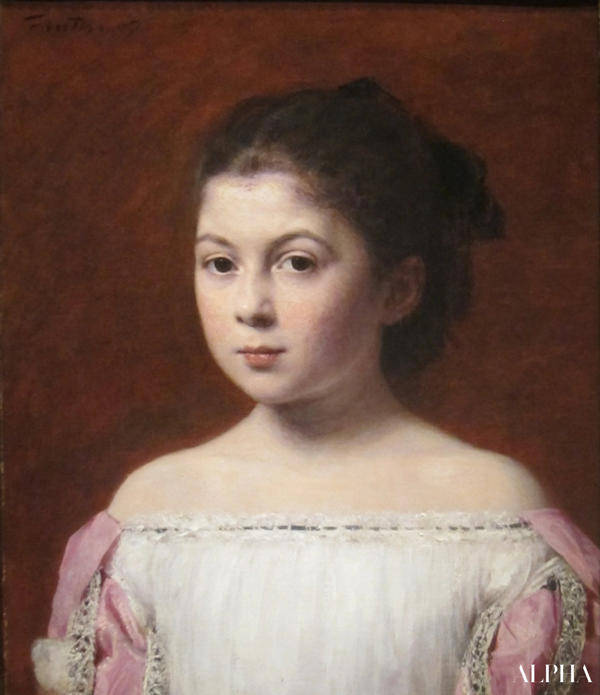 Portrait de Marie-Yolande de Fitz-James, 1867 - Henri Fantin-Latour - Reproductions de tableaux et peintures haut de gamme