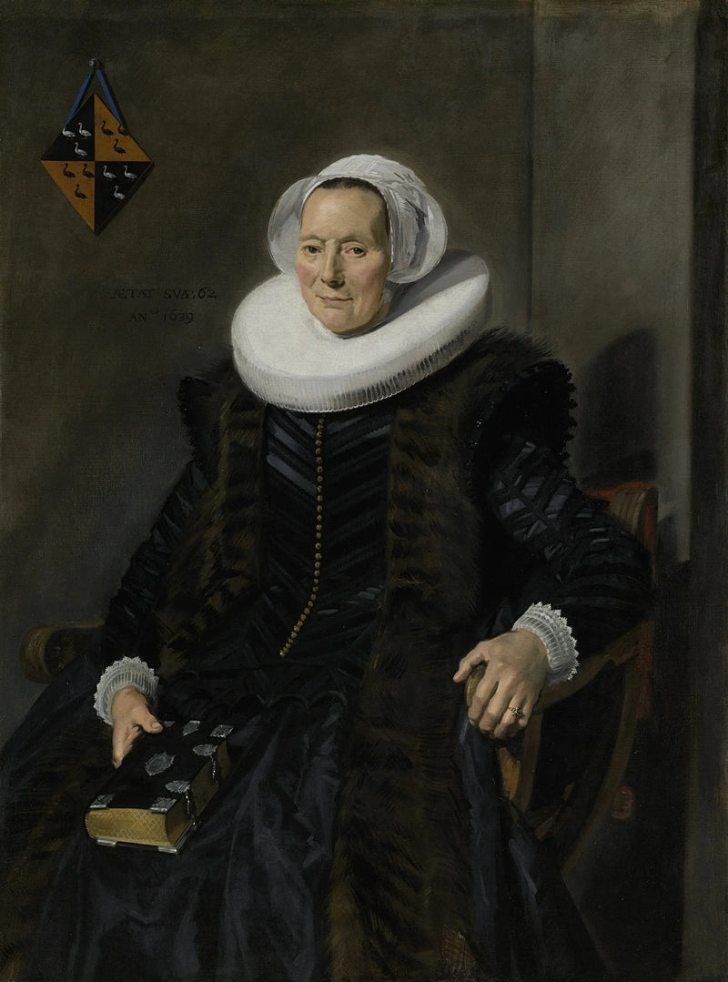 Portrét Maritge Claesdr. Voogt (....-1644) - Frans Hals