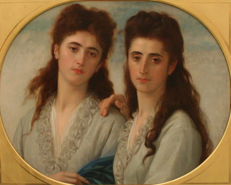Portrét slečen Sophie a Berthe Cabanel - Alexandre Cabanel