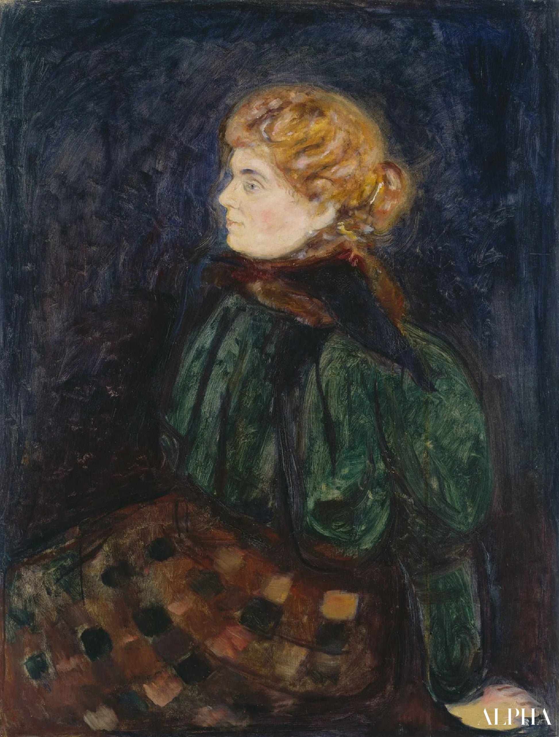 Portrait de Mme Maximilian Harden - Edvard Munch - Reproductions de tableaux et peintures haut de gamme