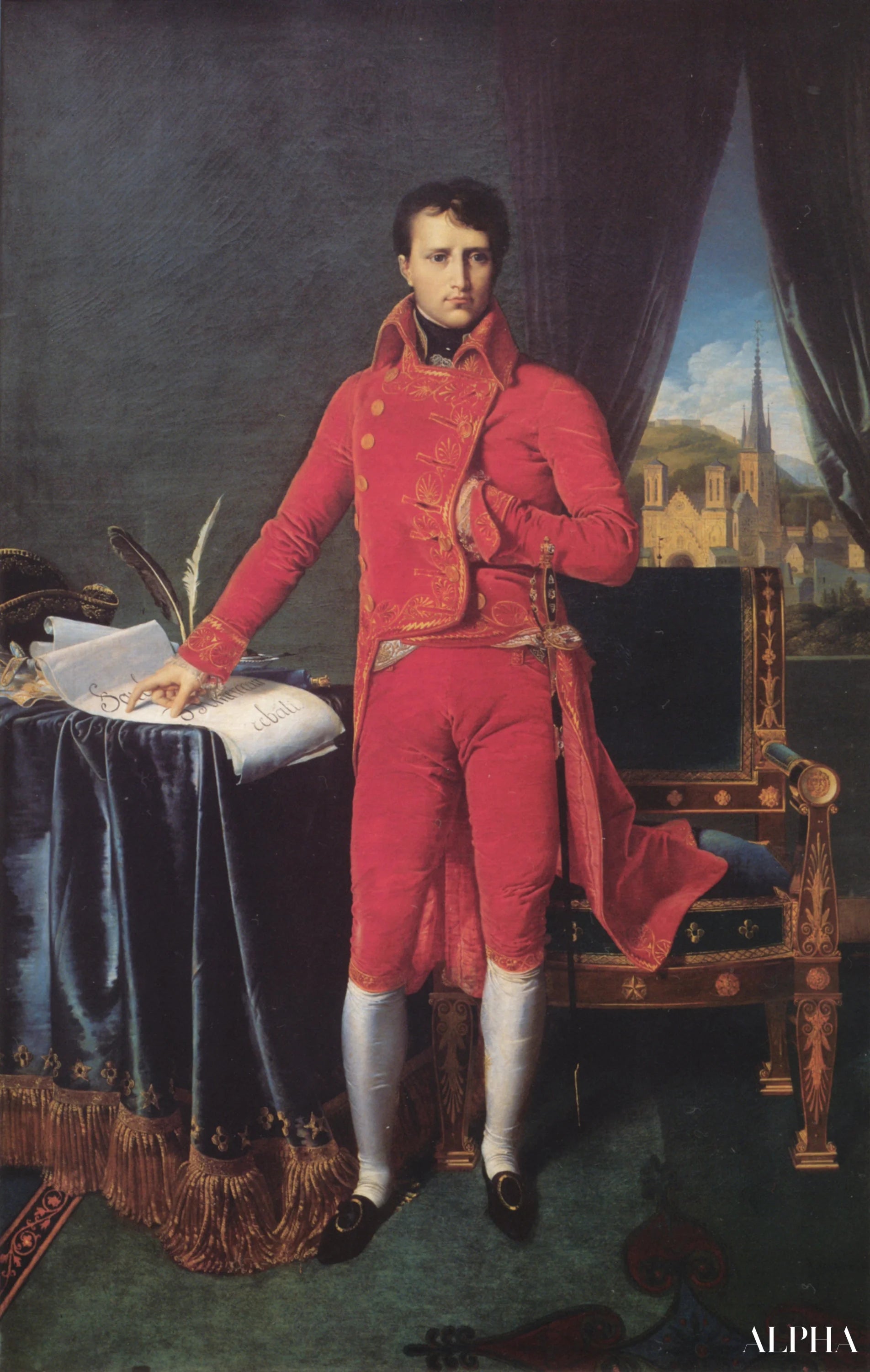 Portrait de Napoléon Bonaparte, Le premier conseil - Jean-Auguste-Dominique Ingres - Reproductions de tableaux et peintures haut de gamme