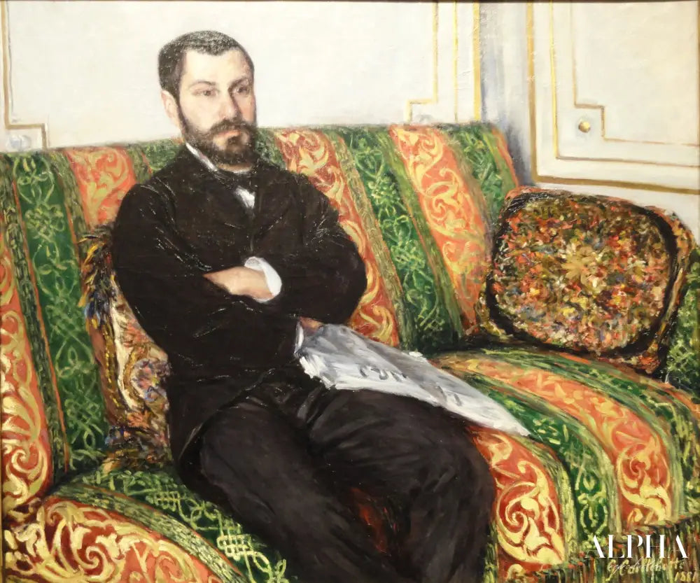 Portrait de Richard Gallo - Caillebotte - Reproductions de tableaux et peintures haut de gamme