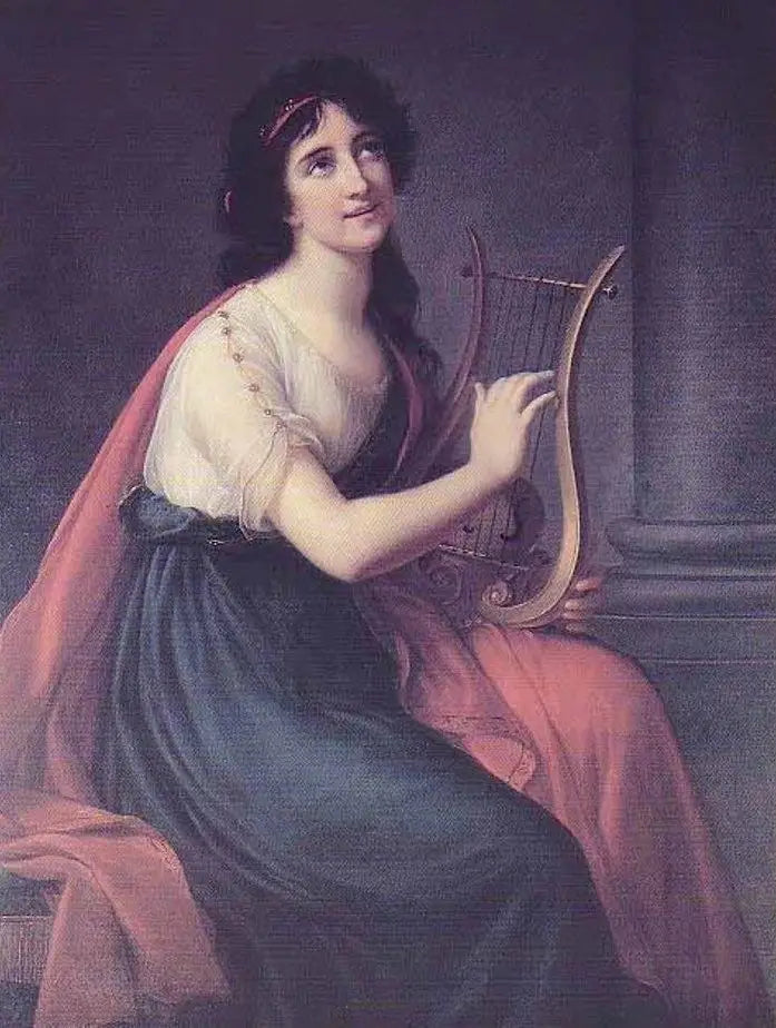 Portrét Sophii Fries a Sappho - Élisabeth Vigée Le Brun