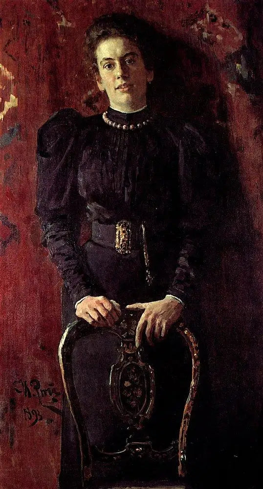 Portrét Tatiany Lvovny Tolstojové, dcery spisovatele - Ilya Repin