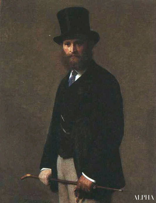 Portrait d'Édouard Manet - Henri Fantin-Latour - Reproductions de tableaux et peintures haut de gamme