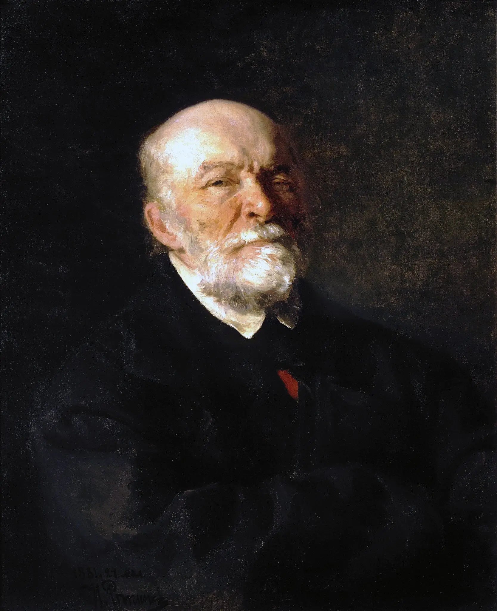 Portrait du chirurgien Nikolaï Ivanovitch Pirogov - Ilya Repin - Alpha Reproduction