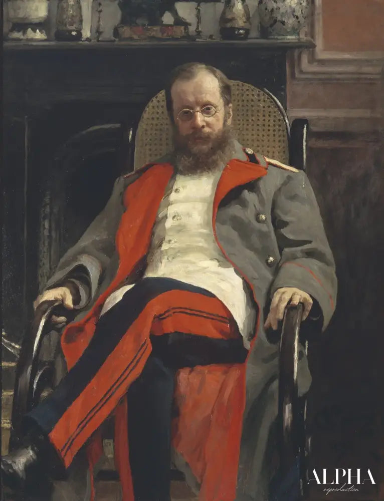 Portrait du compositeur Cesar Antonovich Cui - Ilya Repin - Reproductions de tableaux et peintures haut de gamme