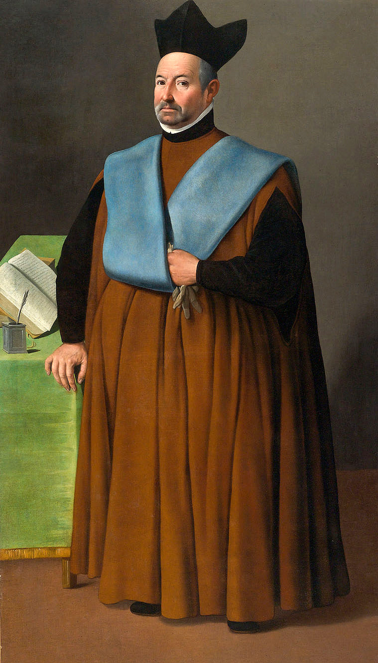 Portrét doktora Juana Martínez Serrana - Francisco de Zurbarán