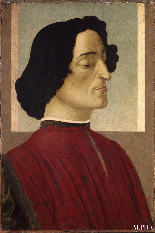 Portrait du Giuliano de Médicis - Sandro Botticelli - Reproductions de tableaux et peintures haut de gamme