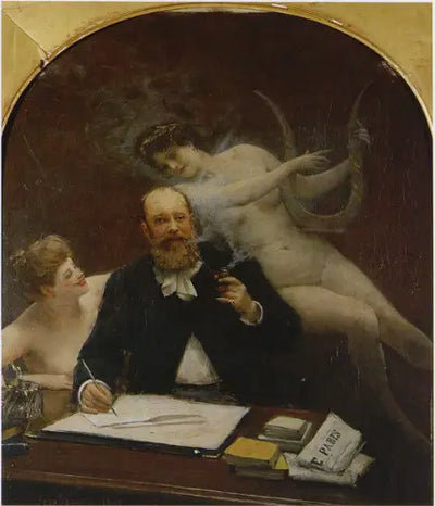 Portrait du poète Armand Silvestre - Jean Béraud - Alpha Reproduction