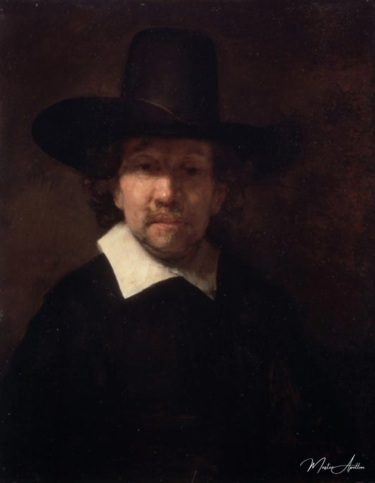 Portrait du poète Jeremias de Decker - Rembrandt van Rijn - Reproductions de tableaux et peintures haut de gamme