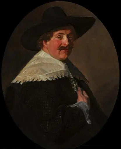 Portrét muže sedícího - Frans Hals