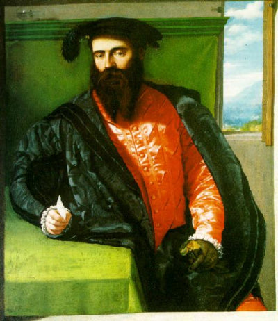 Portrait d’un homme avec une lettre - Alessandro Bonvicino - Alpha Reproduction
