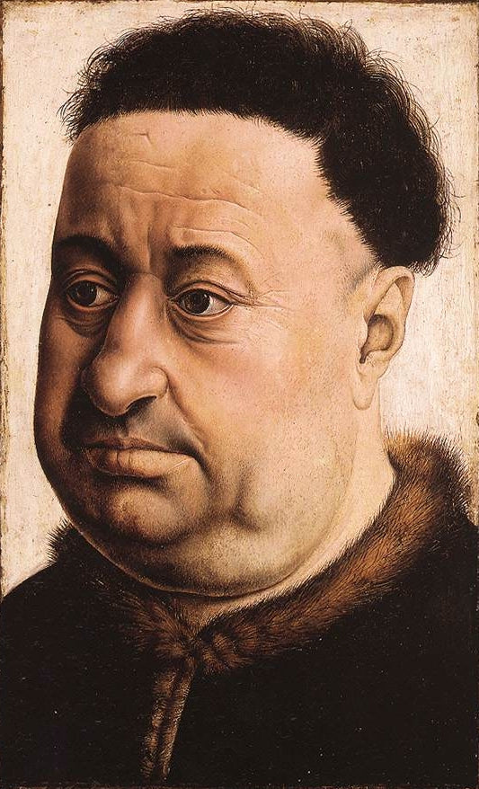Portrét muže s velkým tělem - Robert Campin