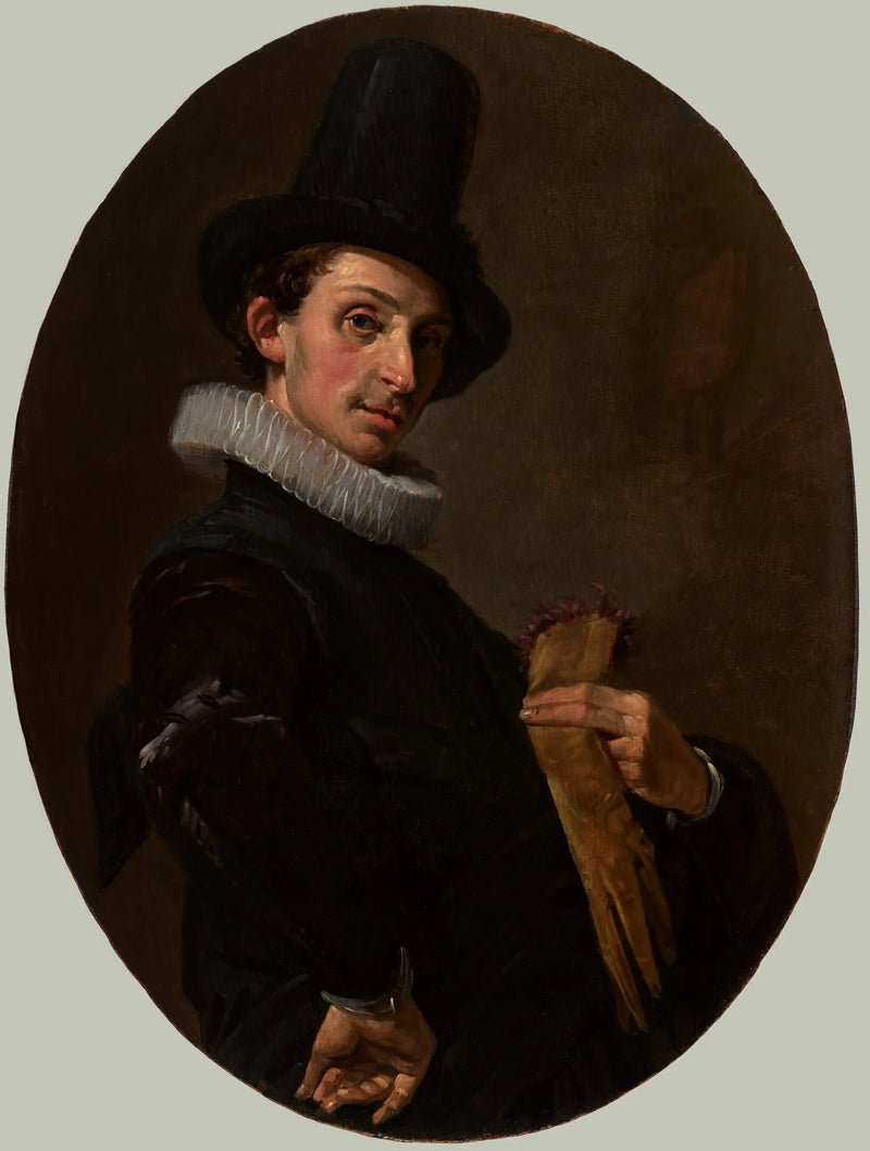Portrét mladého muže s rukavicemi - Frans Hals