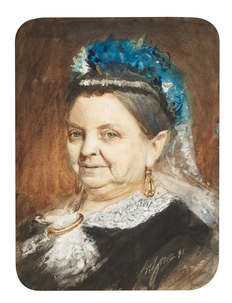 Portrét starší dámy - Anders Zorn