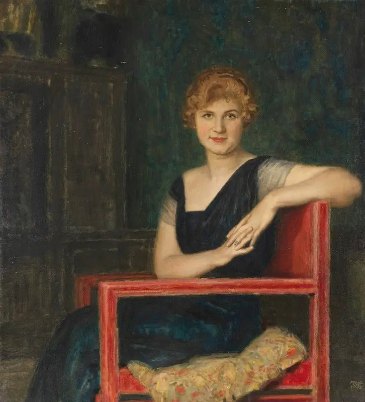 Portrét dámy - Franz Von Stuck