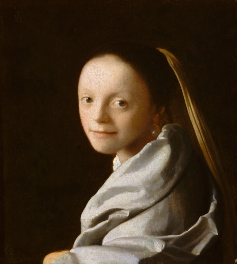 Portrét mladé ženy - Johannes Vermeer
