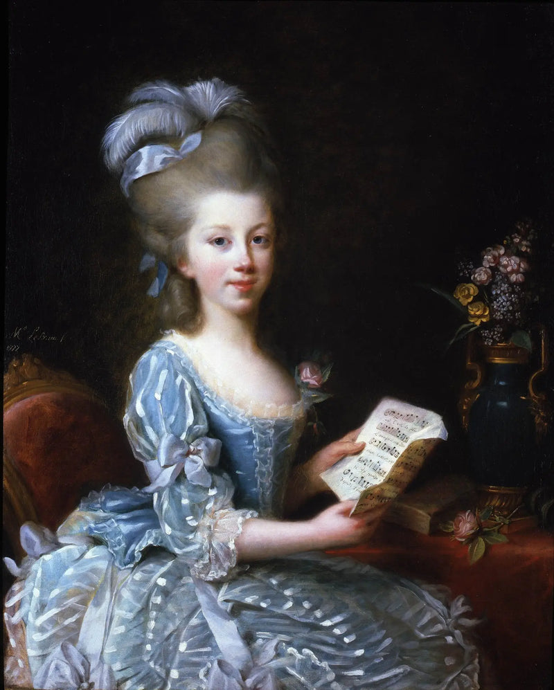 Portrét mladé hudebnice - Élisabeth Vigée Le Brun