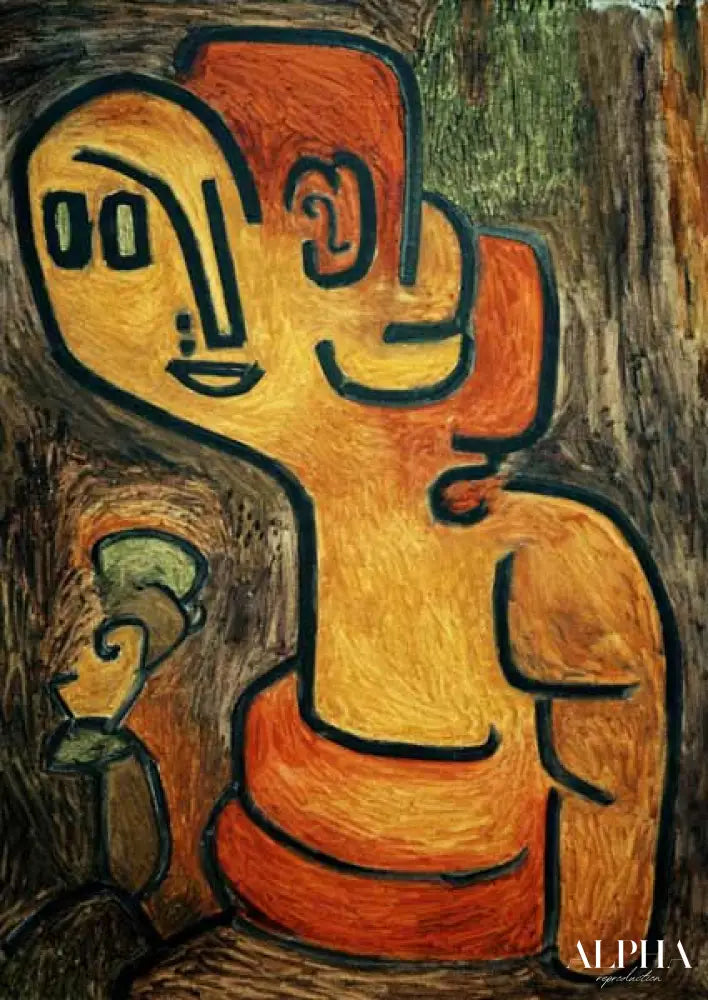 Portrait en buste de Gaia - Paul Klee - Reproductions de tableaux et peintures haut de gamme