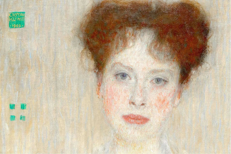 🎨 Portrét Gertrud Loewové (detail) – Gustav Klimt (kolem roku 1902)