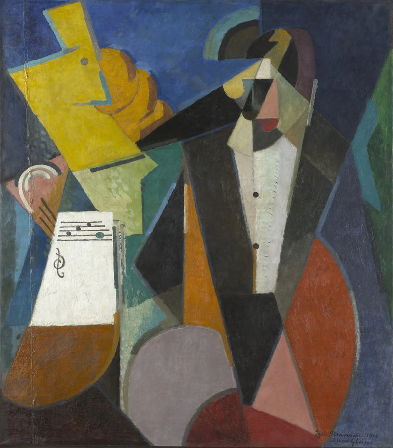 Portrét Igora Stravinského - Albert Gleizes