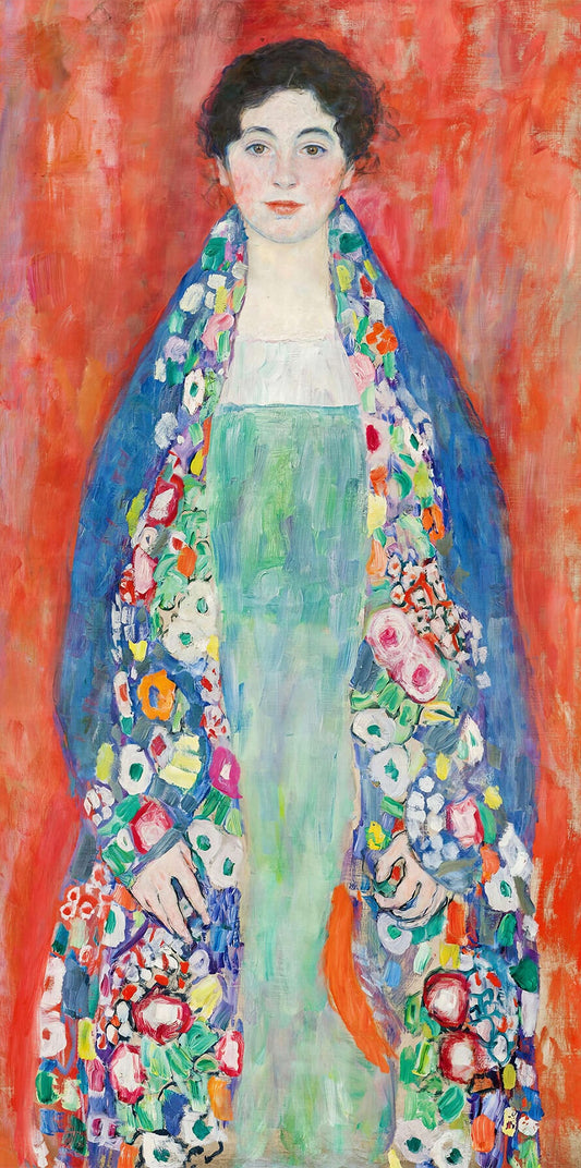 🎀 Portrét slečny Lieserové – Gustav Klimt (1917)