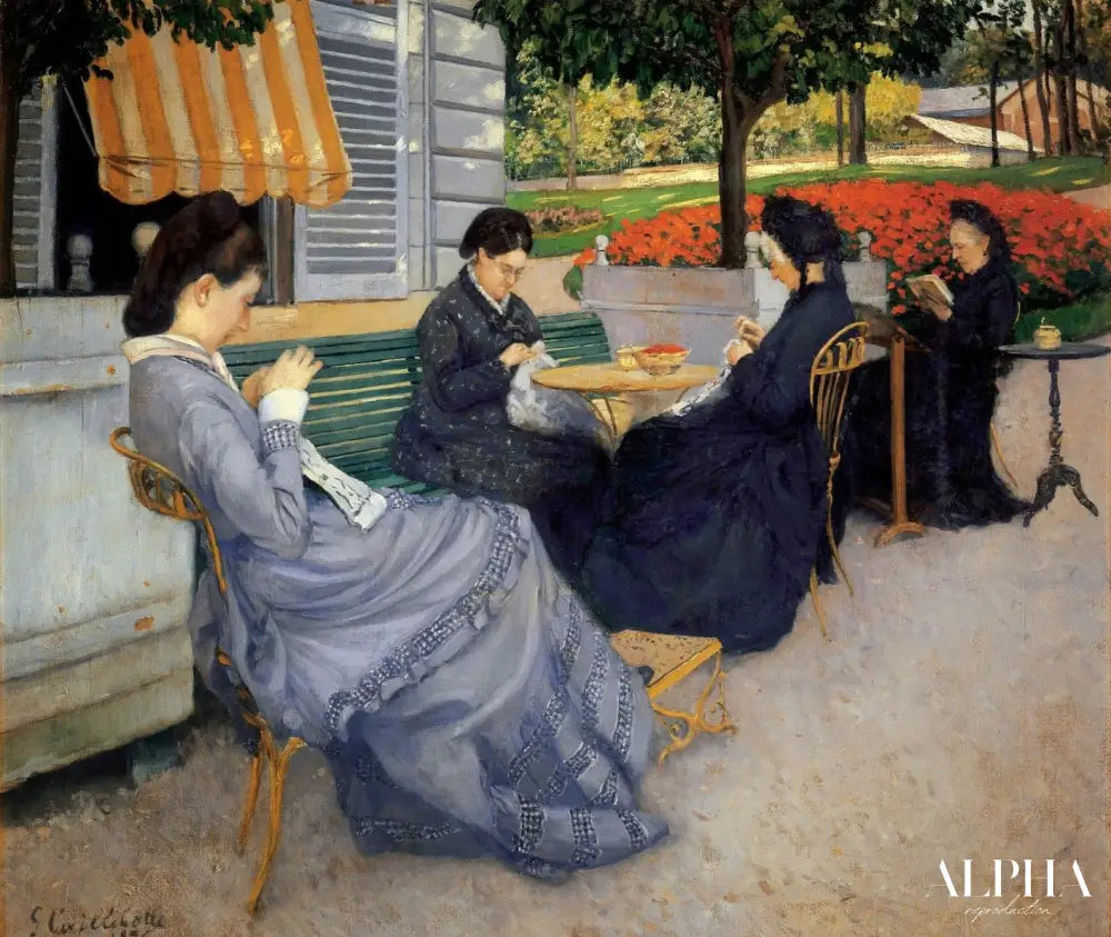 Portraits a la campagne - Caillebotte - Reproductions de tableaux et peintures haut de gamme