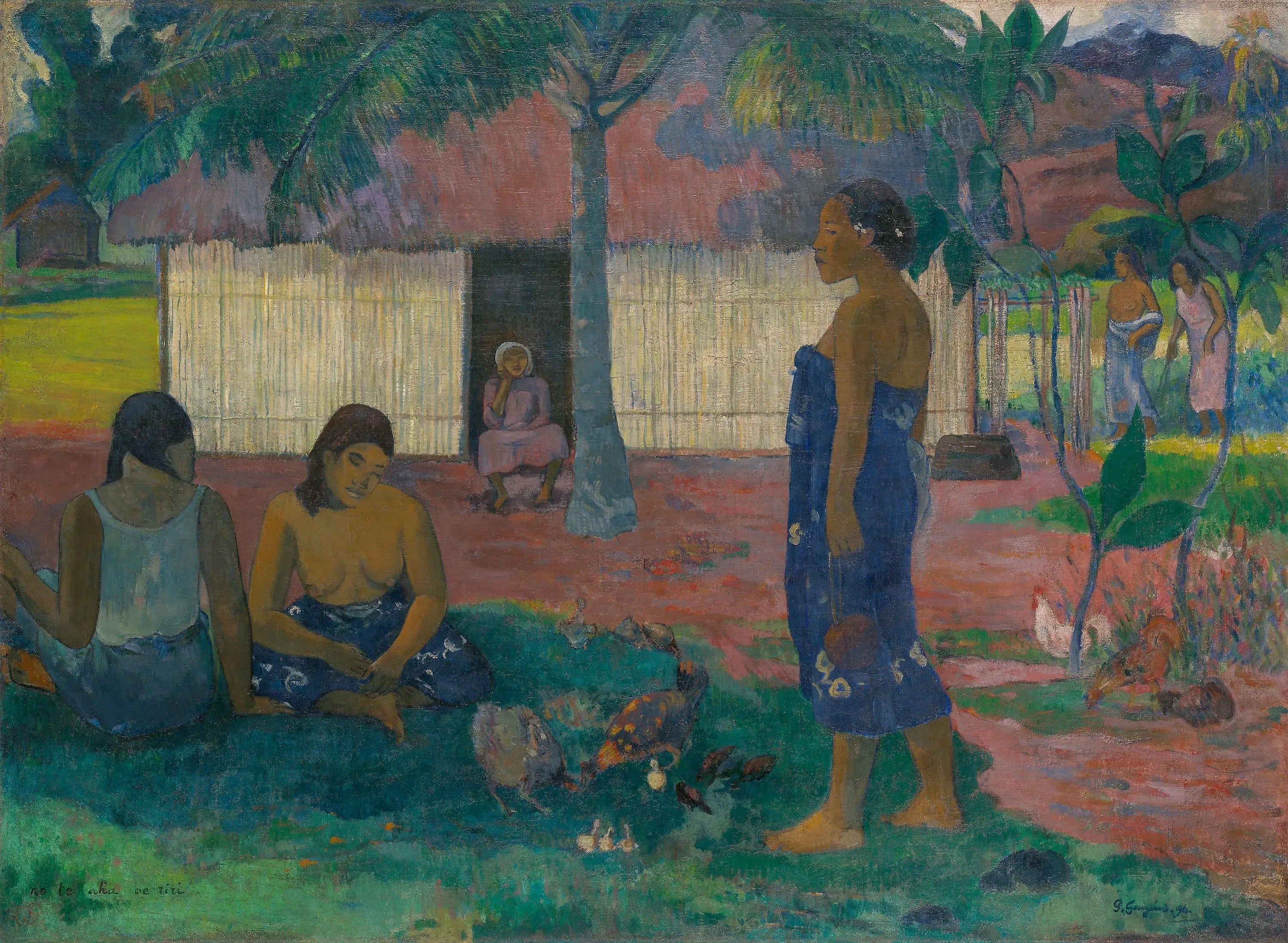 Reproduction du tableau « Pourquoi es-tu fâchée ? - Paul Gauguin » par Alpha Reproduction en peinture à l’huile
