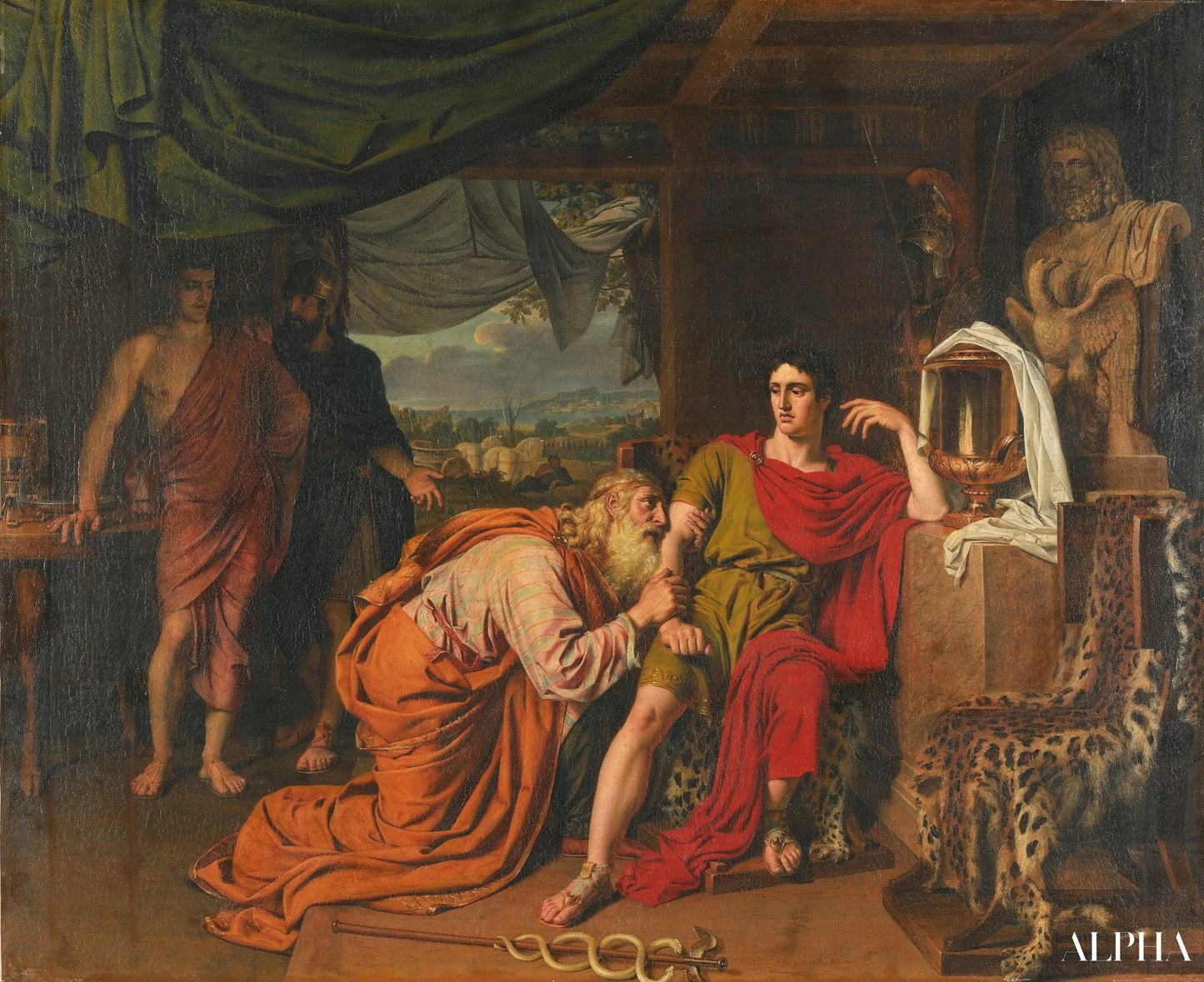 Priam demande à Achille de rendre le corps d’Hector - Alexander Ivanov Reproductions de tableaux à la peinture à l’huile