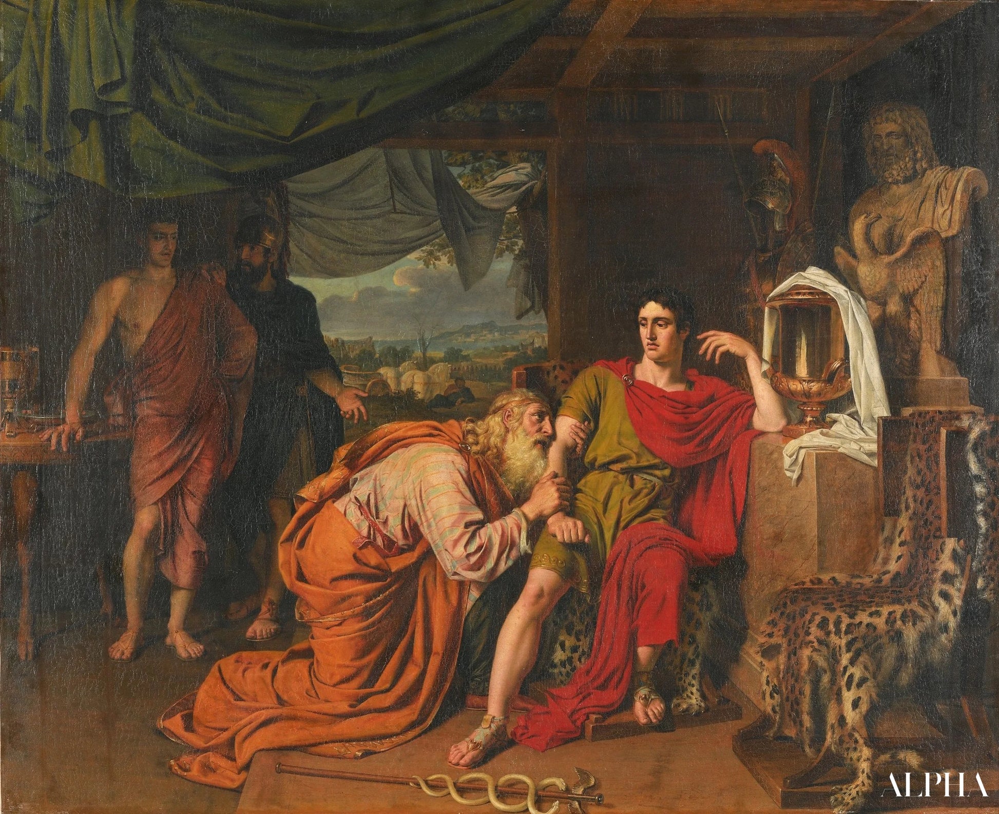 Priam demande à Achille de rendre le corps d’Hector - Alexander Ivanov Reproductions de tableaux à la peinture à l’huile