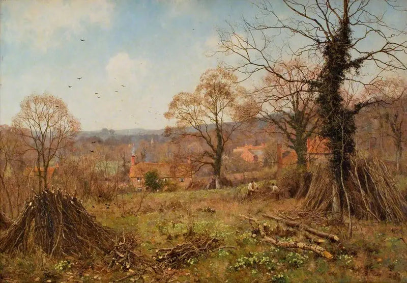 Jaro (Le repaire du printemps est le Primrose Brae) - Edward Wilkins Waite