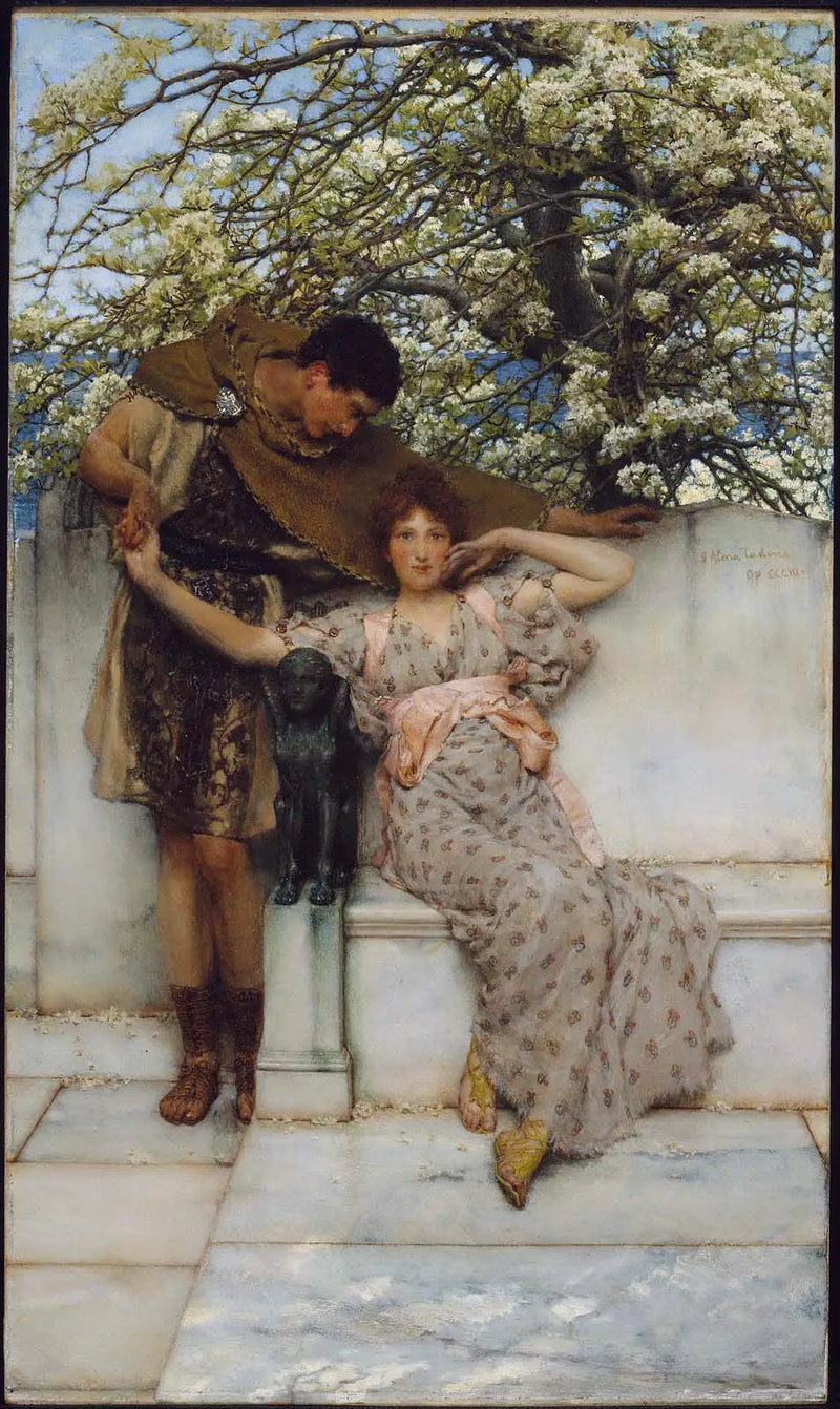Slíbení jara - Lawrence Alma-Tadema