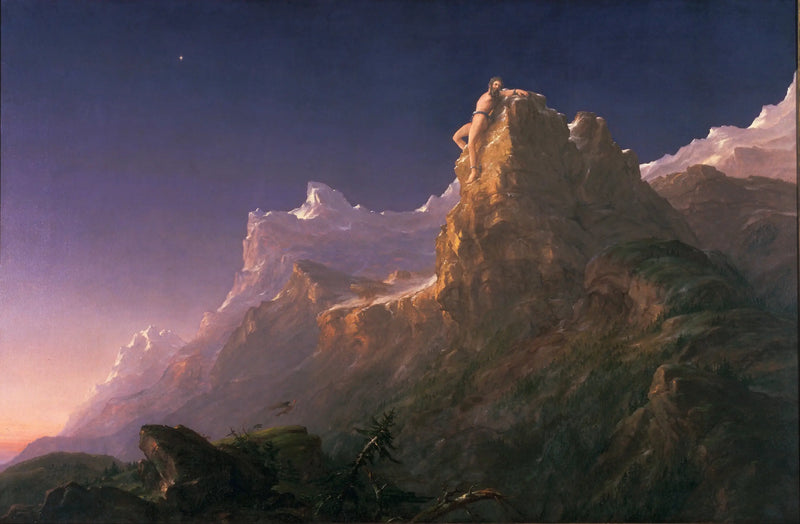 Prométheus uvězněný - Thomas Cole