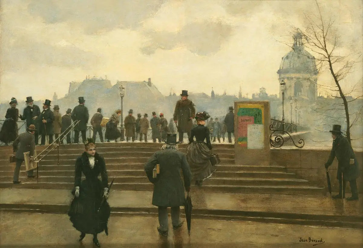 Quai de la Seine au Pont des Arts à Paris - Jean Béraud - Alpha Reproduction