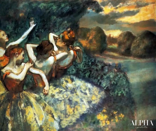 Quatre danseurs - Edgar Degas - Reproductions de tableaux et peintures haut de gamme