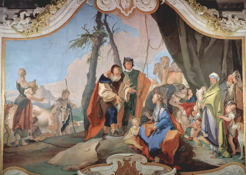 Rachel schovávající idoly - Giovanni Battista Tiepolo