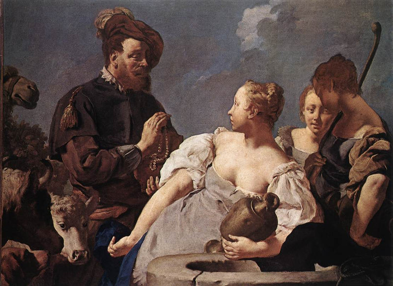 Rébecca u studny - Giovanni Battista Piazzetta