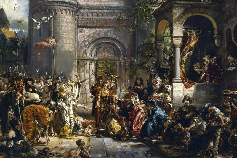 Přijetí Židů 1096 n. l. - Jan Matejko