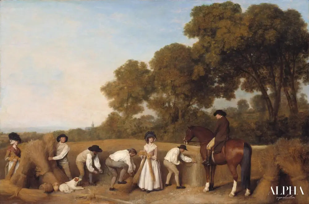 Récolte - George Stubbs - Reproductions de tableaux et peintures haut de gamme