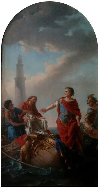 Lítost Caesara nad smrtí Pompea - Louis Jean François Lagrenée