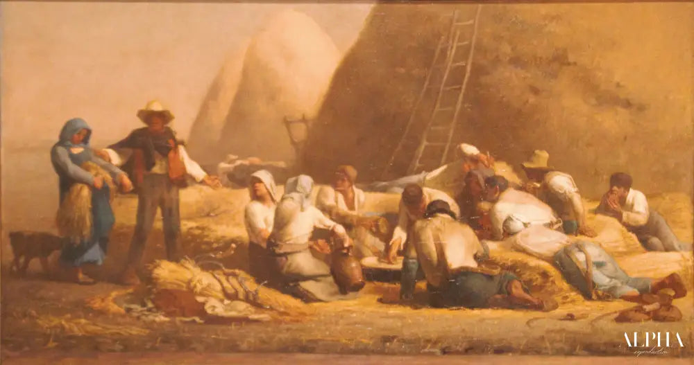 Repos des moissonneurs - Jean-François Millet - Reproductions de tableaux et peintures haut de gamme