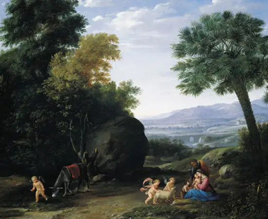 Repos pendant la fuite en Égypte - Claude Lorrain - Alpha Reproduction
