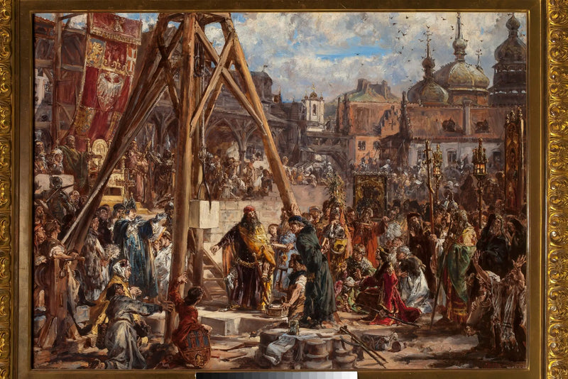 Převzetí Ruska. Bohatství a vzdělání, 1366 n. l., série „Dějiny civilizace v Polsku“ - Jan Matejko